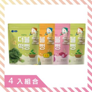 (豆媽)【BEBECOOK】寶膳 嬰幼兒雙色初食綿綿米餅 5M+ (4入組)