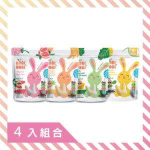 (豆媽)【NOBI NOBI】娜比 兔兔小米菓(4入組)