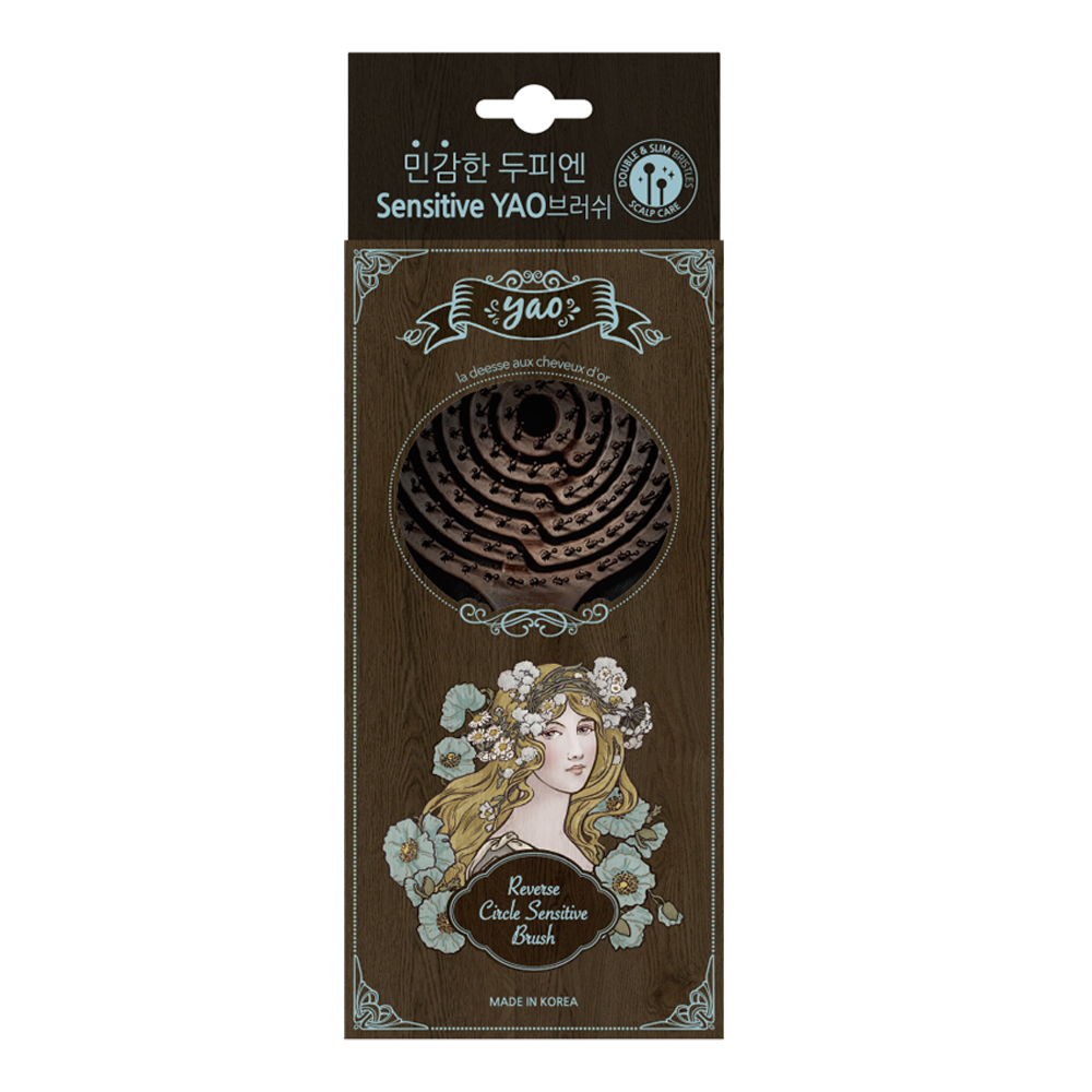 【YAO】耀榯 女仕鏤空按摩梳子(胡桃木):圖片 3